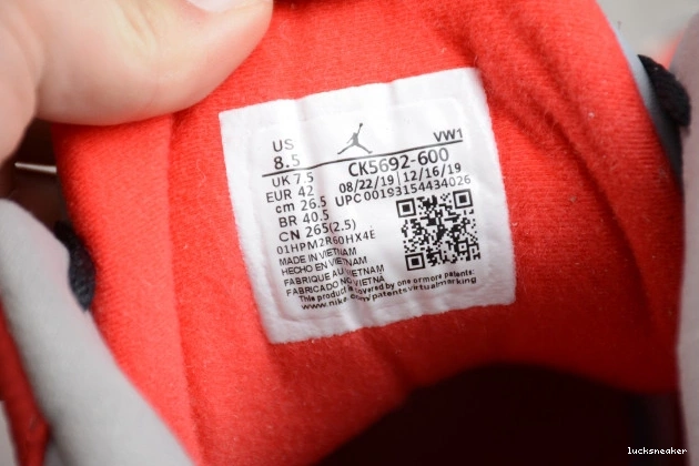 Rep LUCY Jordan Air 3 Cement Red CK5692-600 0801